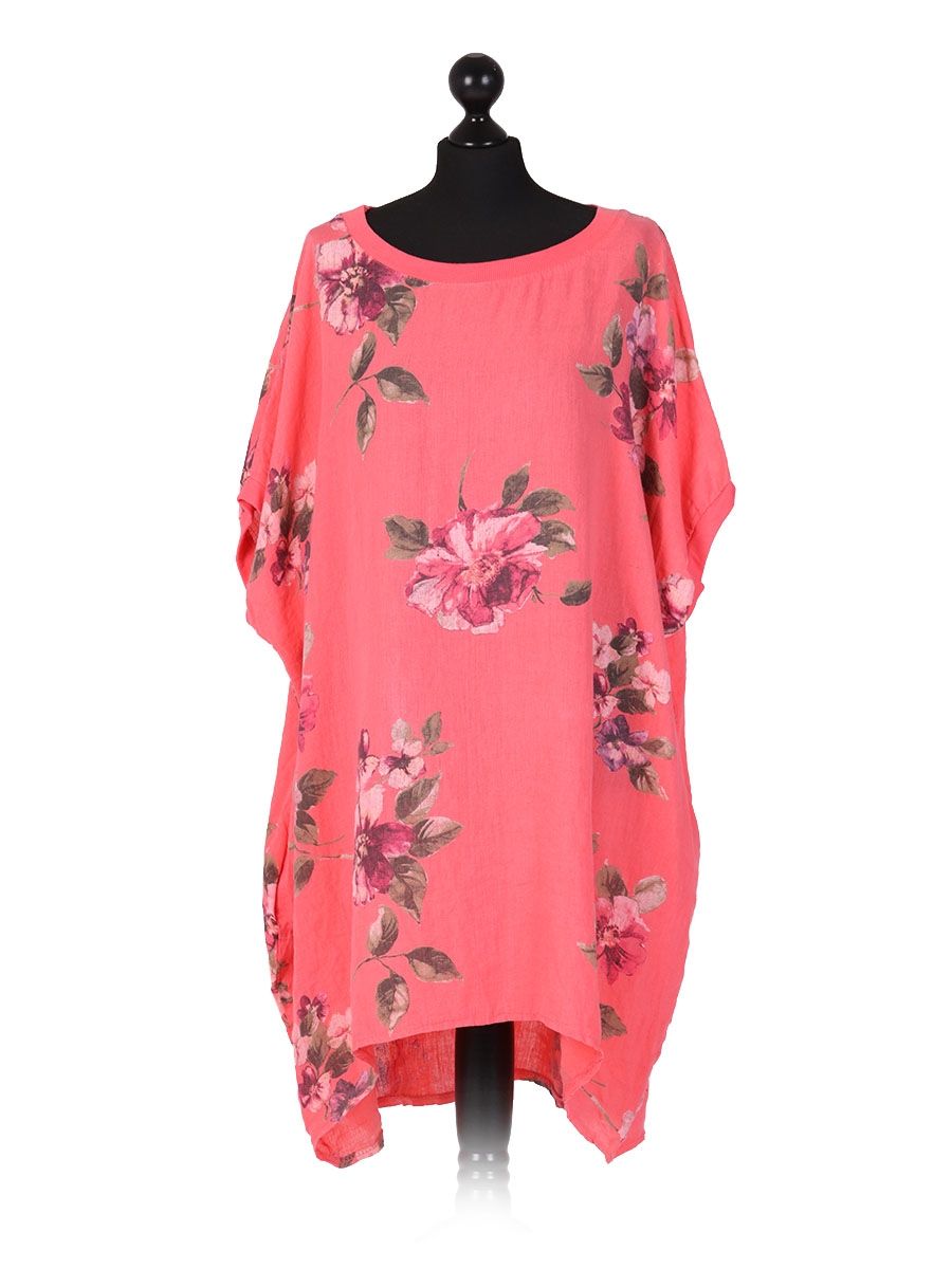 Lucia - MADE IN ITALY Top One Size Coral NZ LUMA