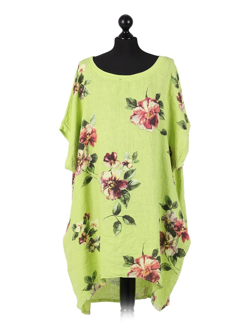 Lucia - MADE IN ITALY Top One Size Lime Green NZ LUMA