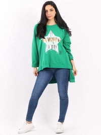 Cecilia - MADE IN ITALY Top One Size (16-24) Green NZ LUMA