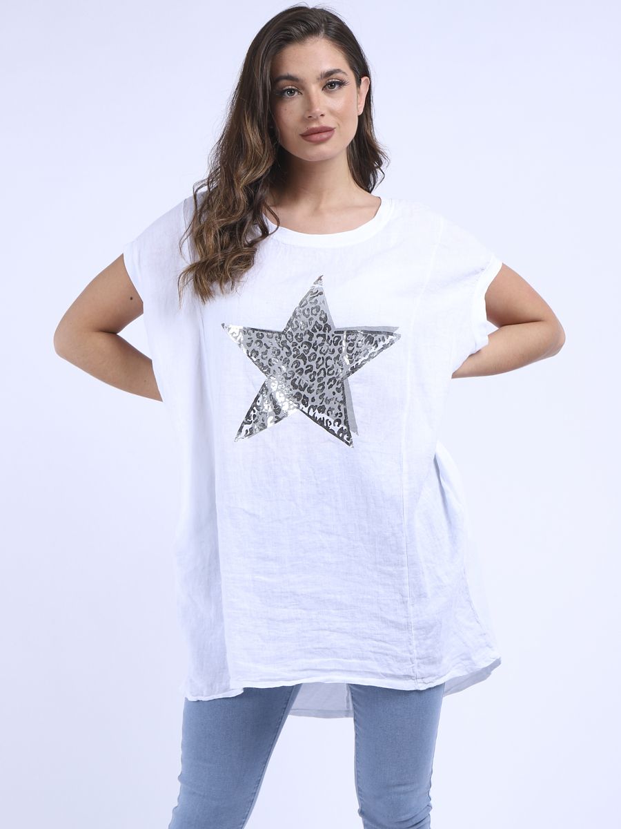 Gessica - MADE IN ITALY Top One Size (12-18) White NZ LUMA