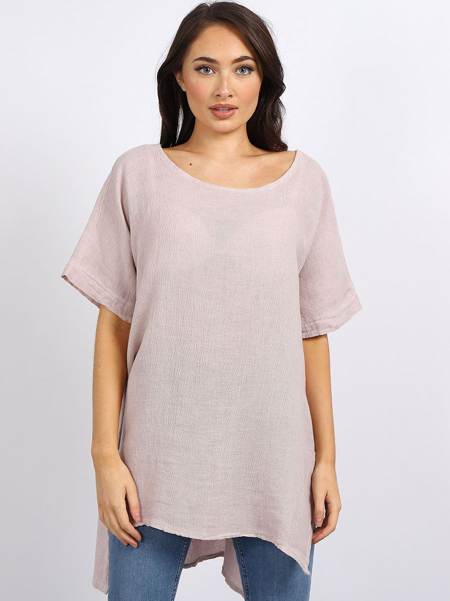 Leia - MADE IN ITALY Top One Size (14-20) Nude NZ LUMA