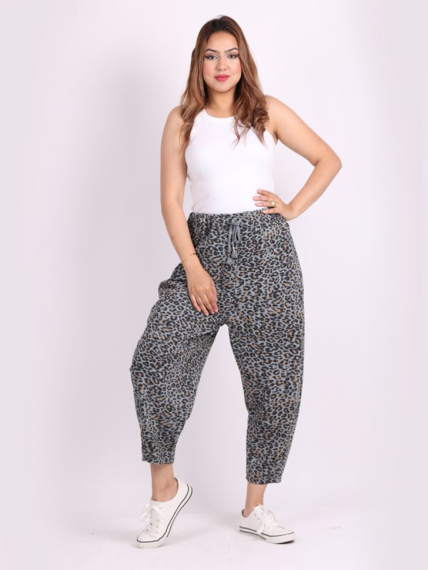 Jacobella - MADE IN ITALY Pant One Size (10-16) Grey NZ LUMA