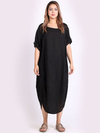 Agnesina - MADE IN ITALY Dress One Size (14-20) Black NZ LUMA