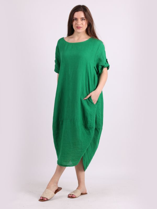 Agnesina - MADE IN ITALY Dress One Size (14-20) Green NZ LUMA