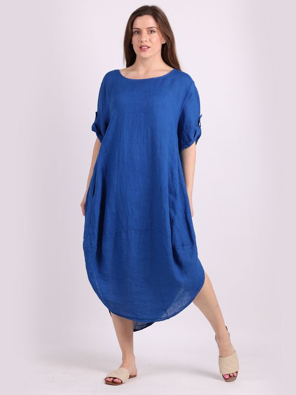 Agnesina - MADE IN ITALY Dress One Size (14-20) Royal Blue NZ LUMA