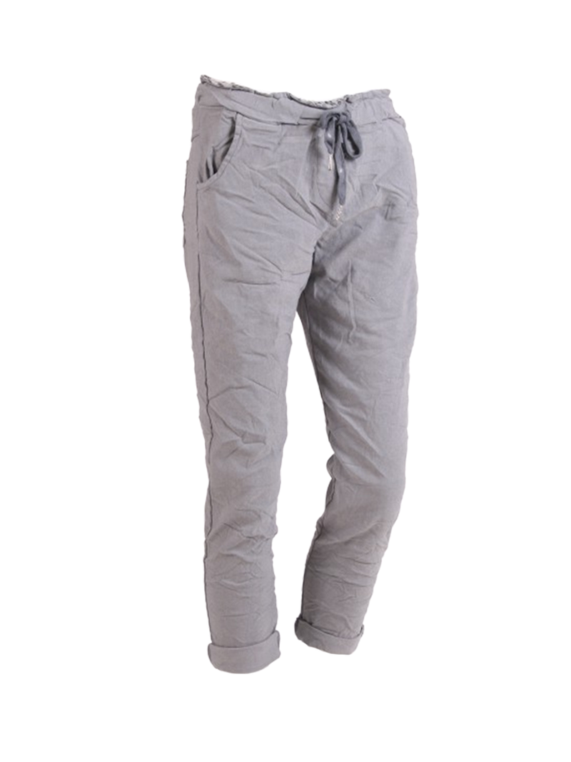 Elena - MADE IN ITALY Pant One Size (16-20) One Size (8-14) Mid Grey NZ LUMA