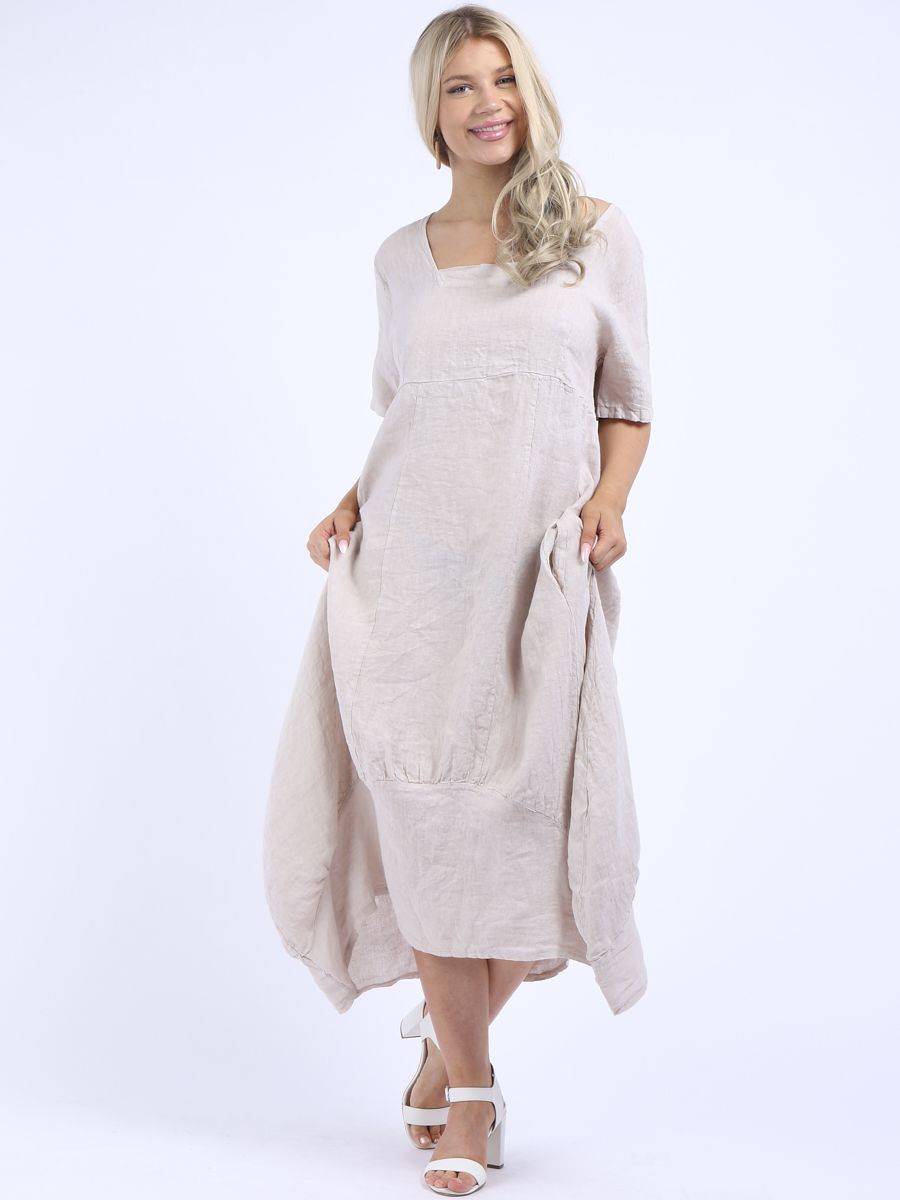 White linen discount dress size 16