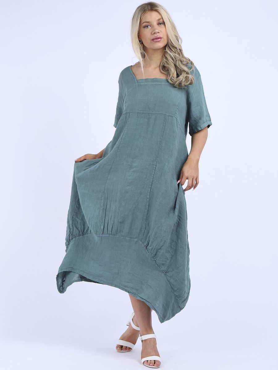 Camilla - MADE IN ITALY Dress One Size (12-16) Ocean Blue NZ LUMA