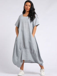Camilla - MADE IN ITALY Dress One Size (12-16) Grey NZ LUMA
