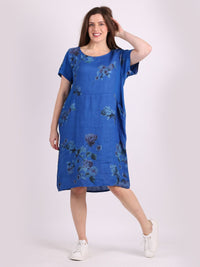 Pierina - MADE IN ITALY Dress One Size (10-18) Royal Blue NZ LUMA