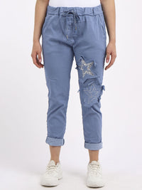 Ginevra - MADE IN ITALY Pant One Size (10-14) Denim NZ LUMA