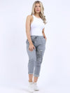 Ginevra - MADE IN ITALY Pant One Size (10-14) Grey NZ LUMA