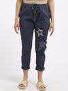Ginevra - MADE IN ITALY Pant One Size (10-14) Navy NZ LUMA