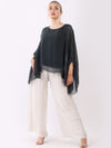 Elettra - MADE IN ITALY Top One Size (14-20) Charcoal NZ LUMA