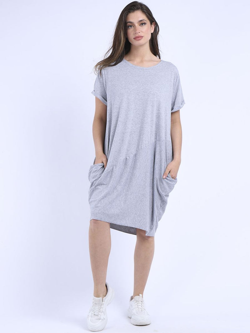 Eleonora - MADE IN ITALY Dress One Size (12-18) Silver NZ LUMA