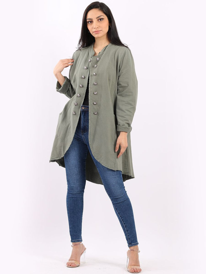 Alessandra - MADE IN ITALY Jacket One Size (10-16) Khaki NZ LUMA