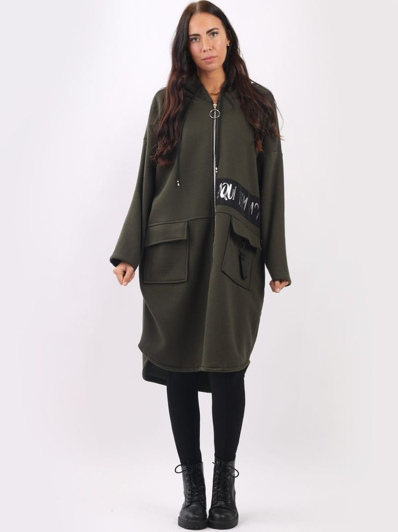 Gemma - MADE IN ITALY Jacket One Size (12-18) Khaki NZ LUMA