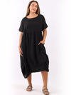 Telisina - MADE IN ITALY Dress One Size (12-18) Black NZ LUMA