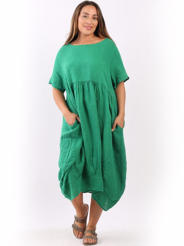 Telisina - MADE IN ITALY Dress One Size (12-18) Green NZ LUMA