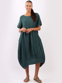 Telisina - MADE IN ITALY Dress One Size (12-18) Teal NZ LUMA