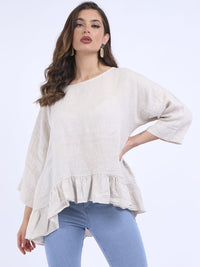 Chelseia - MADE IN ITALY Top One Size (8-12) Beige NZ LUMA