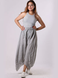 Donna - MADE IN ITALY Skirt One Size (10-16) Dark Grey NZ LUMA