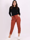 Elena - MADE IN ITALY Pant One Size (8-14) One Size (16-20) Rust NZ LUMA